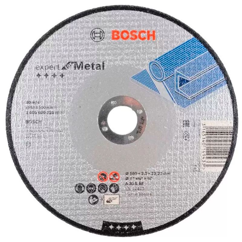 BOSCH - Bosch Disco Abrasivo Corte Expert Metal 180X30 Recto