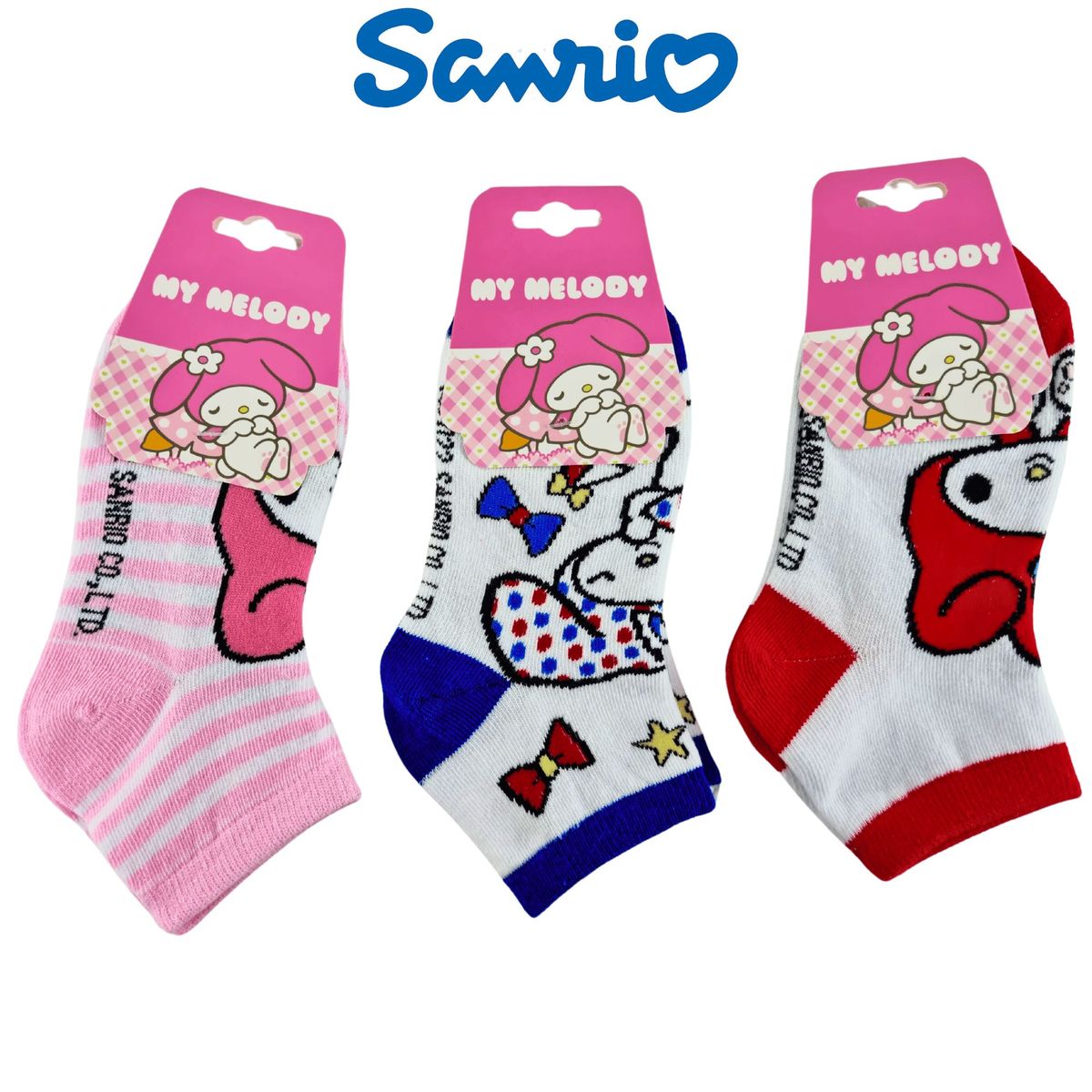 SANRIO - Pack 3 Medias Sanrio Talla 28 a 32 - MY MELODY