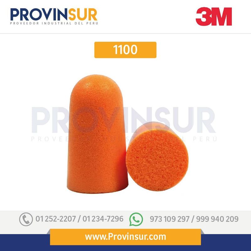 3M - Tapón de Oído Espuma Sin Cordón 29dB Paquete x12 unidades