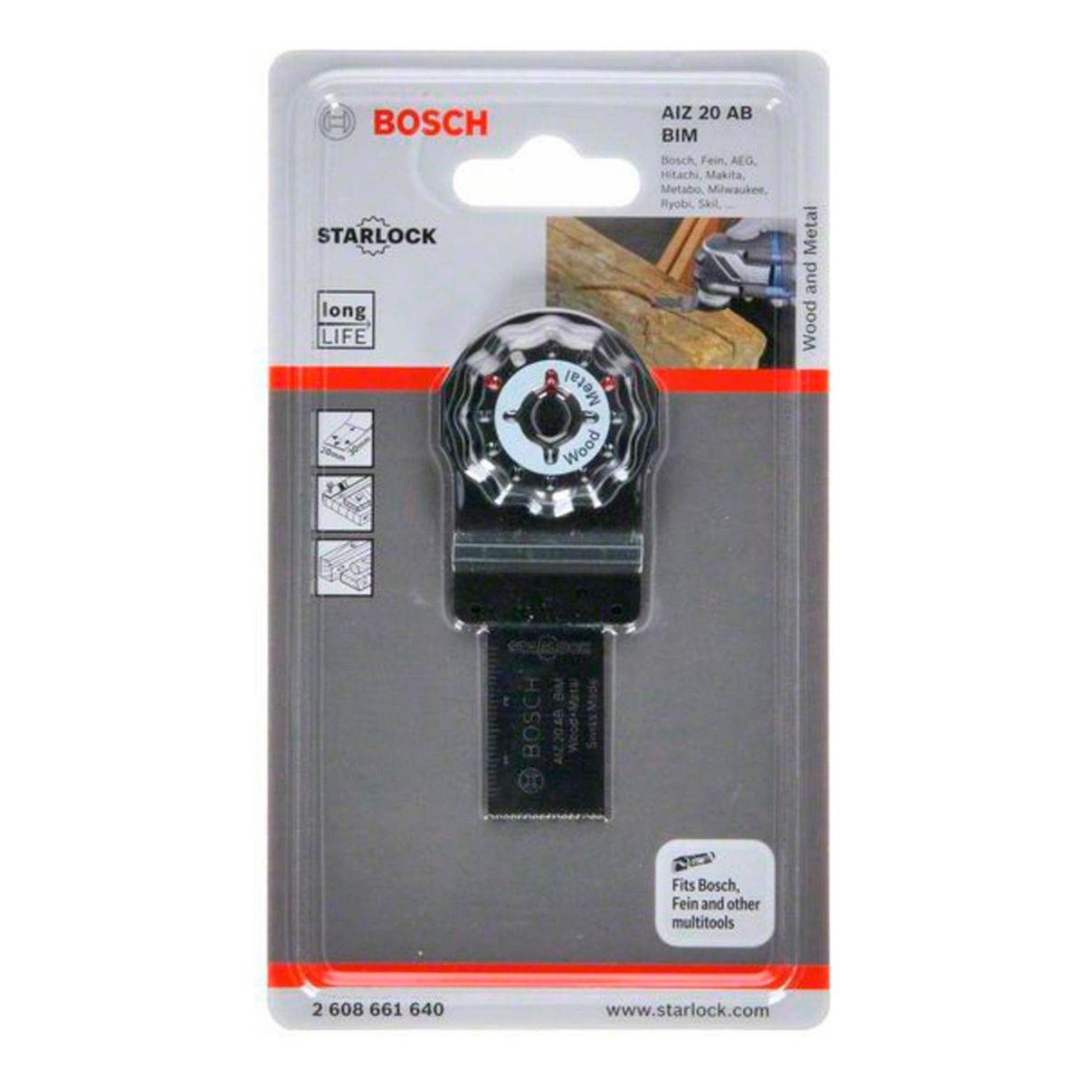 BOSCH - Hoja de sierra para metal y madera Aiz 20 Ab Bim Bosch