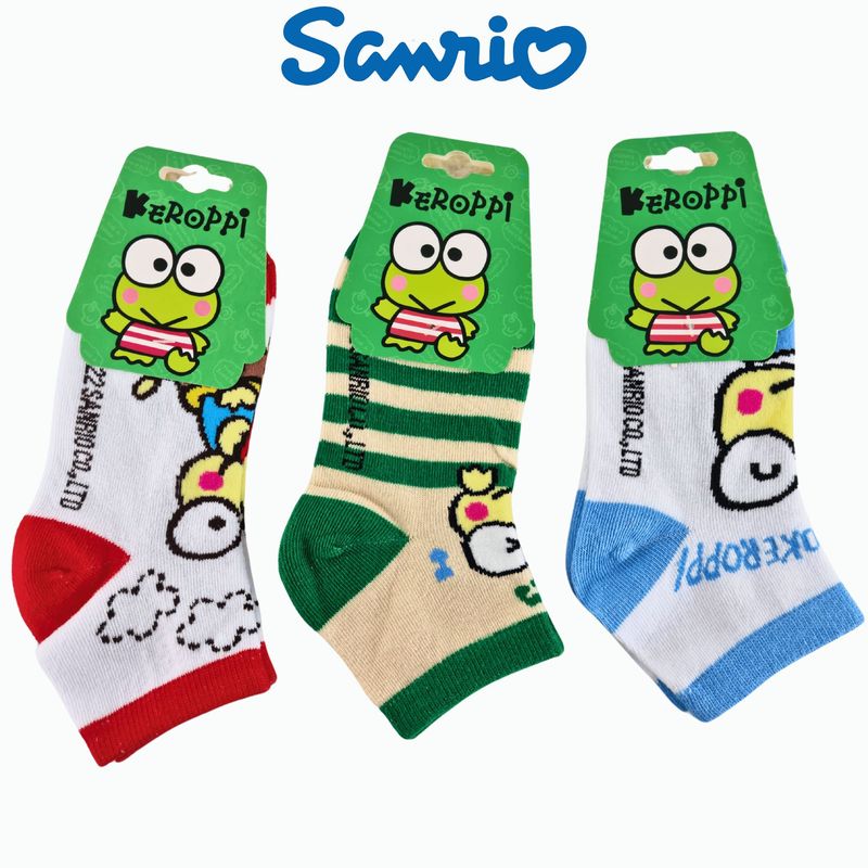 SANRIO - Pack 3 Medias Sanrio Talla 28 a 32 - KEROPPI