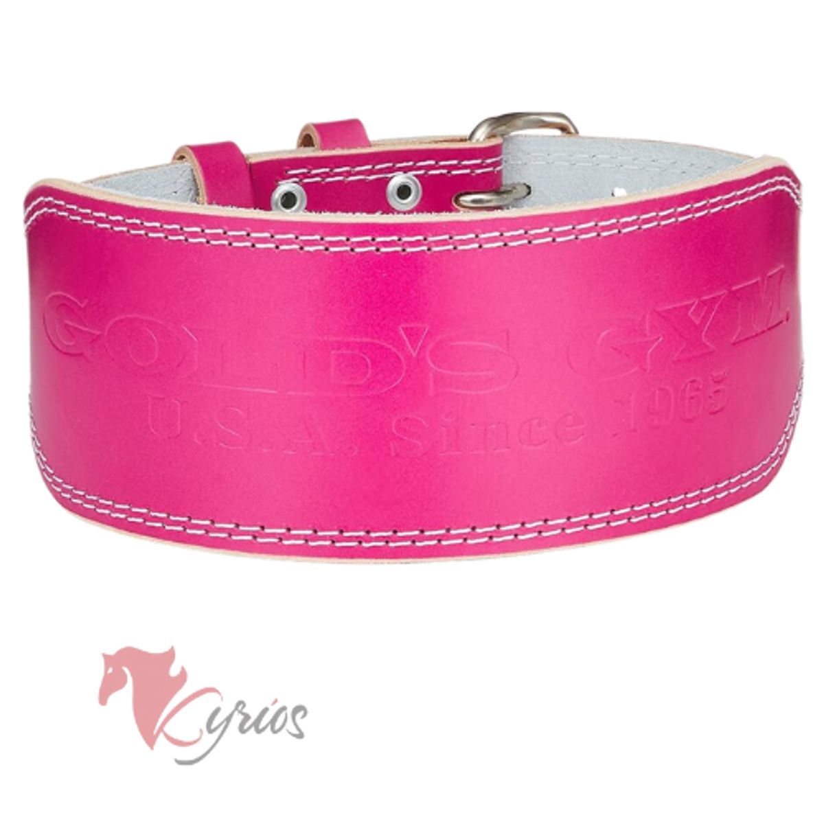 NACIONAL - Correa Rosado Para Gym de Cuero Talla XS