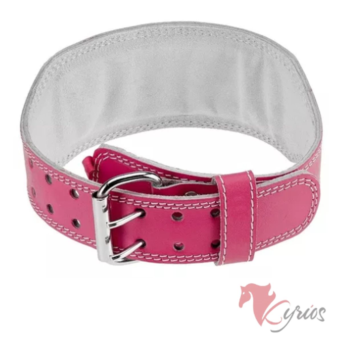 NACIONAL - Correa Rosado Para Gym de Cuero Talla XS