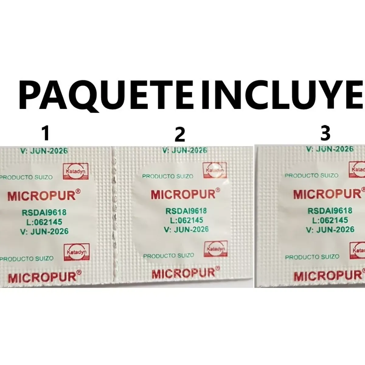 GENERICO - 3 Pastillas purificadoras de agua marca MICROPUR