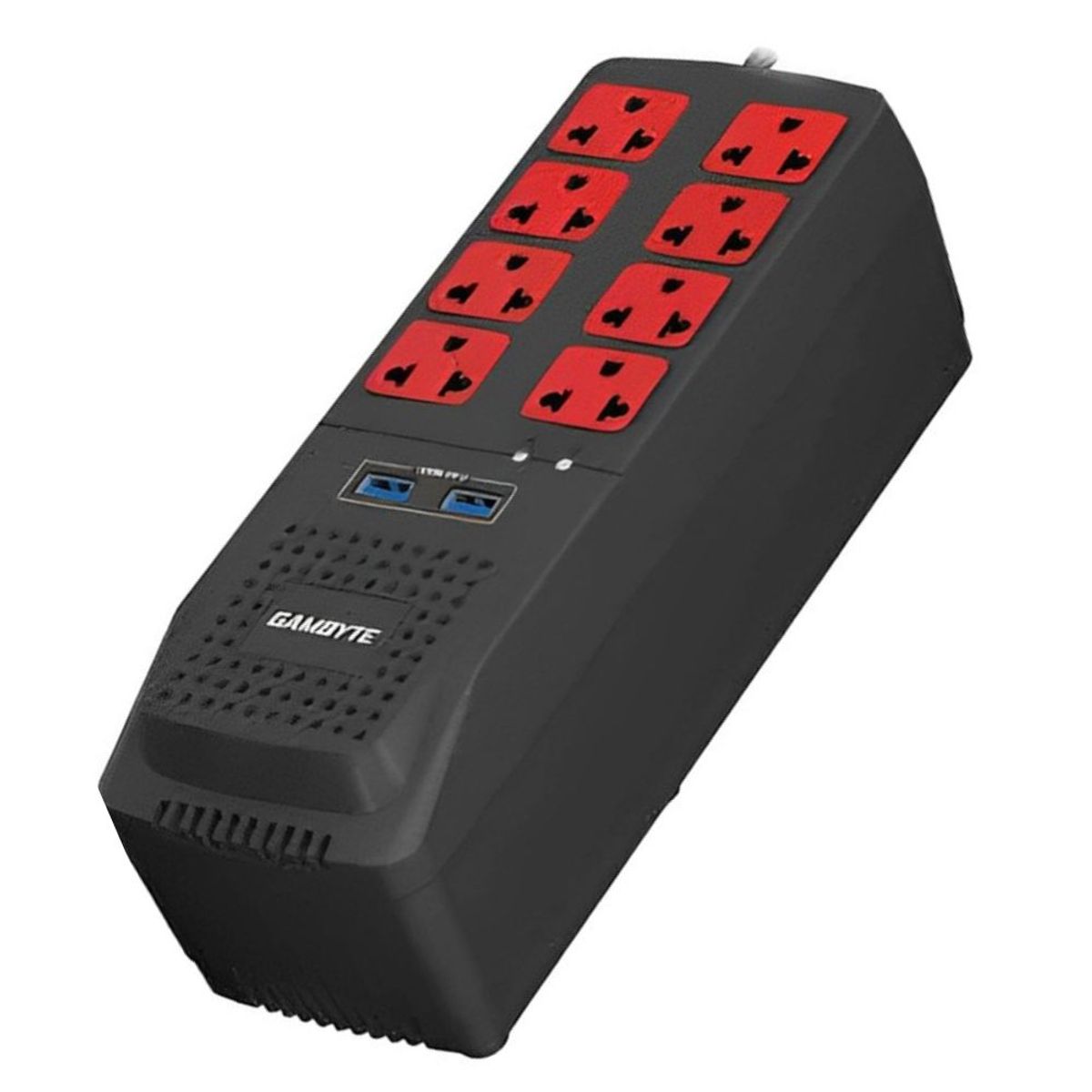 GAMBYTE - ESTABILIZADOR GAMBYTE 1200VA 8 TOMAS 2 PUERTO USB, FRECUENCIA  60HZ