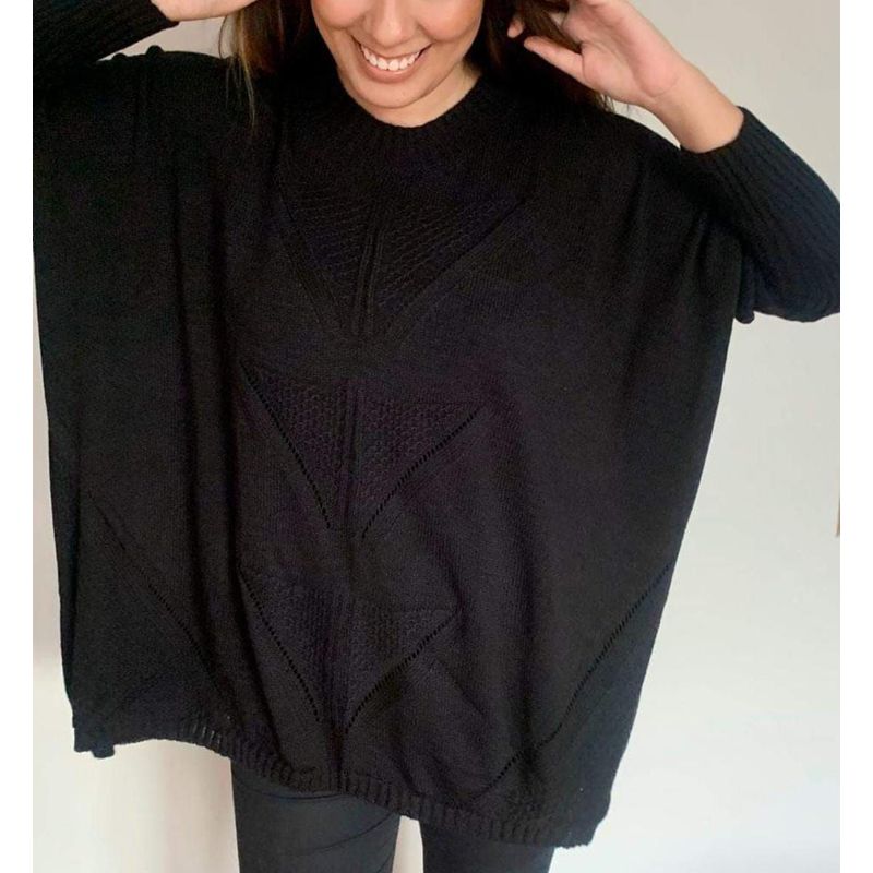 GENERICO - Chompa Cuadrada Mujer