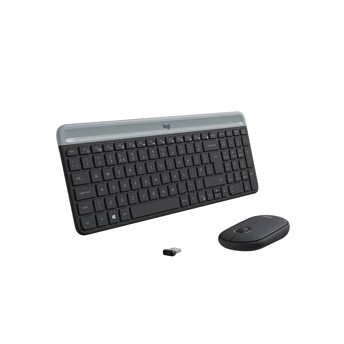 LOGITECH - TECLADO Y MOUSE INALÁMBRICOS SLIM COMBO MK470  USB BLACK