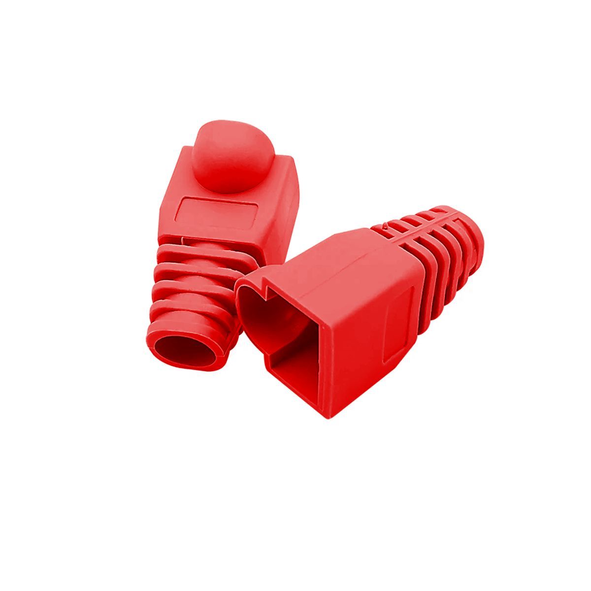GENERICO - Capuchas Para Conectores Rj45 Bolsa De 100 Unidades Rojo