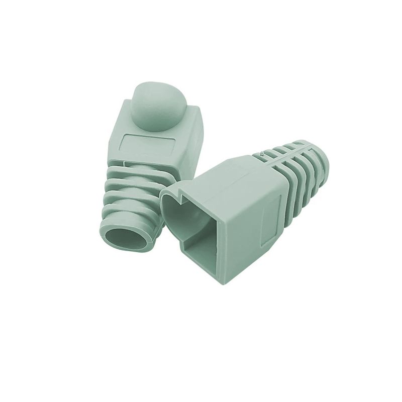 GENERICO - Capuchas Para Conectores Rj45 Bolsa De 100 Unidades Verde