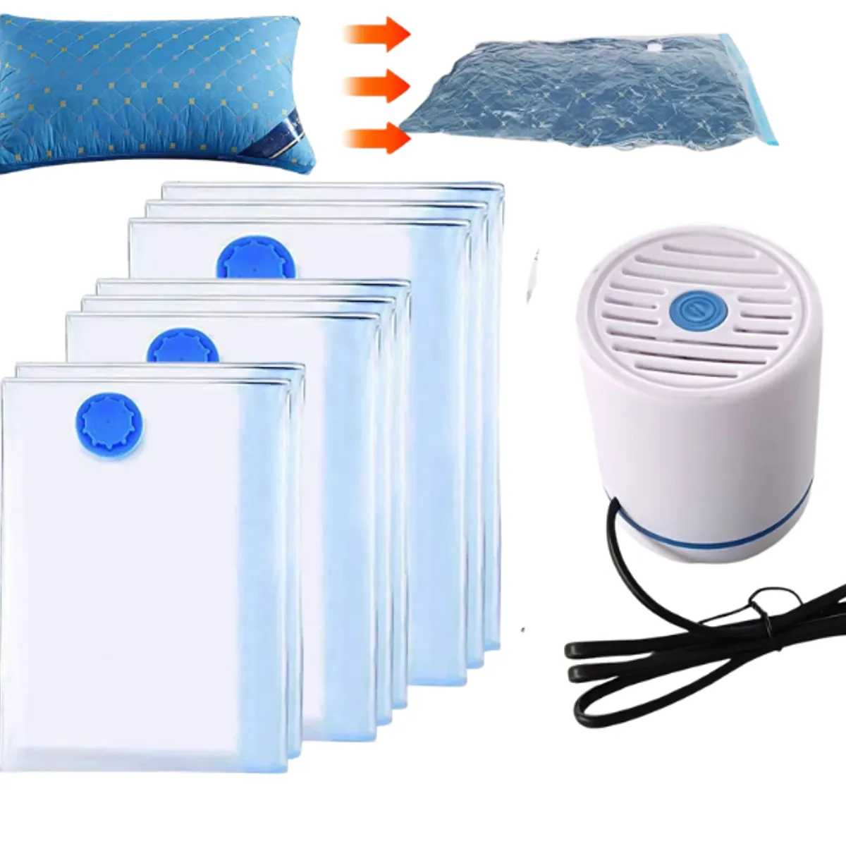 GENERICO - Extractor De Aire Para Bolsas Al Vacío 45W