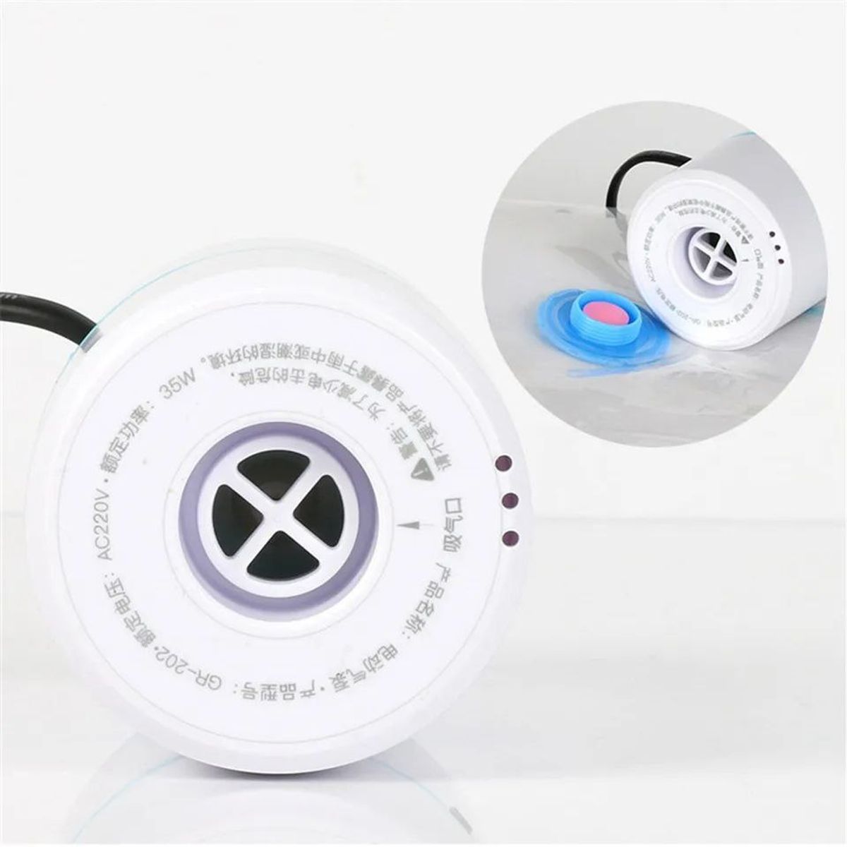 GENERICO - Extractor De Aire Para Bolsas Al Vacío 45W piscina