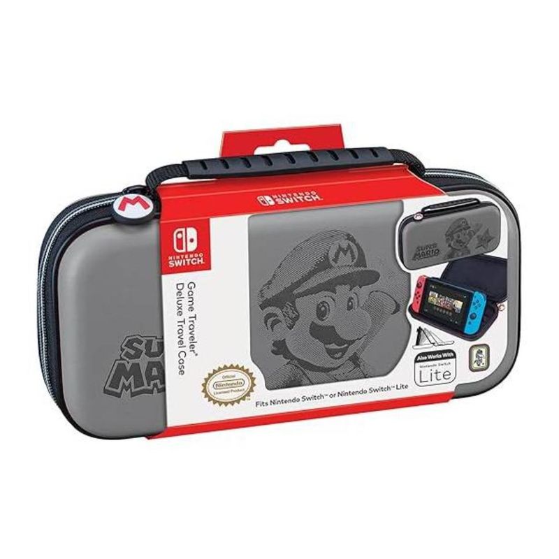 NINTENDO - Estuche Nintendo Switch Super Mario Gris