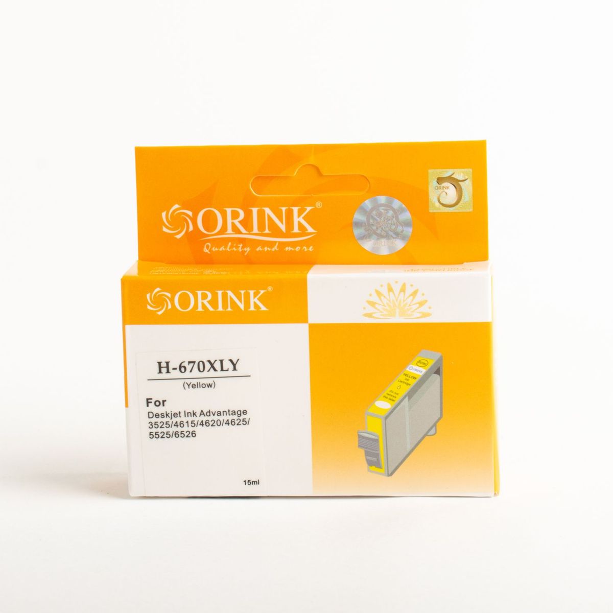 GENERICO - Cartucho de tinta Compatible CH 670 XL Amarillo Yellow 15 ml