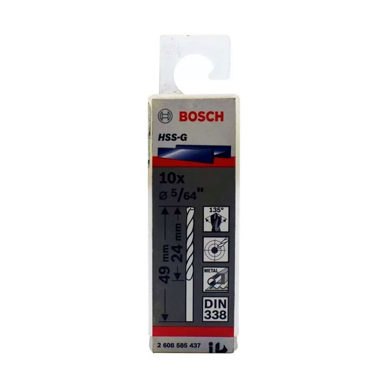 BOSCH - Bosch Broca Metal HSS-G X10U  2.0mm 5/64"