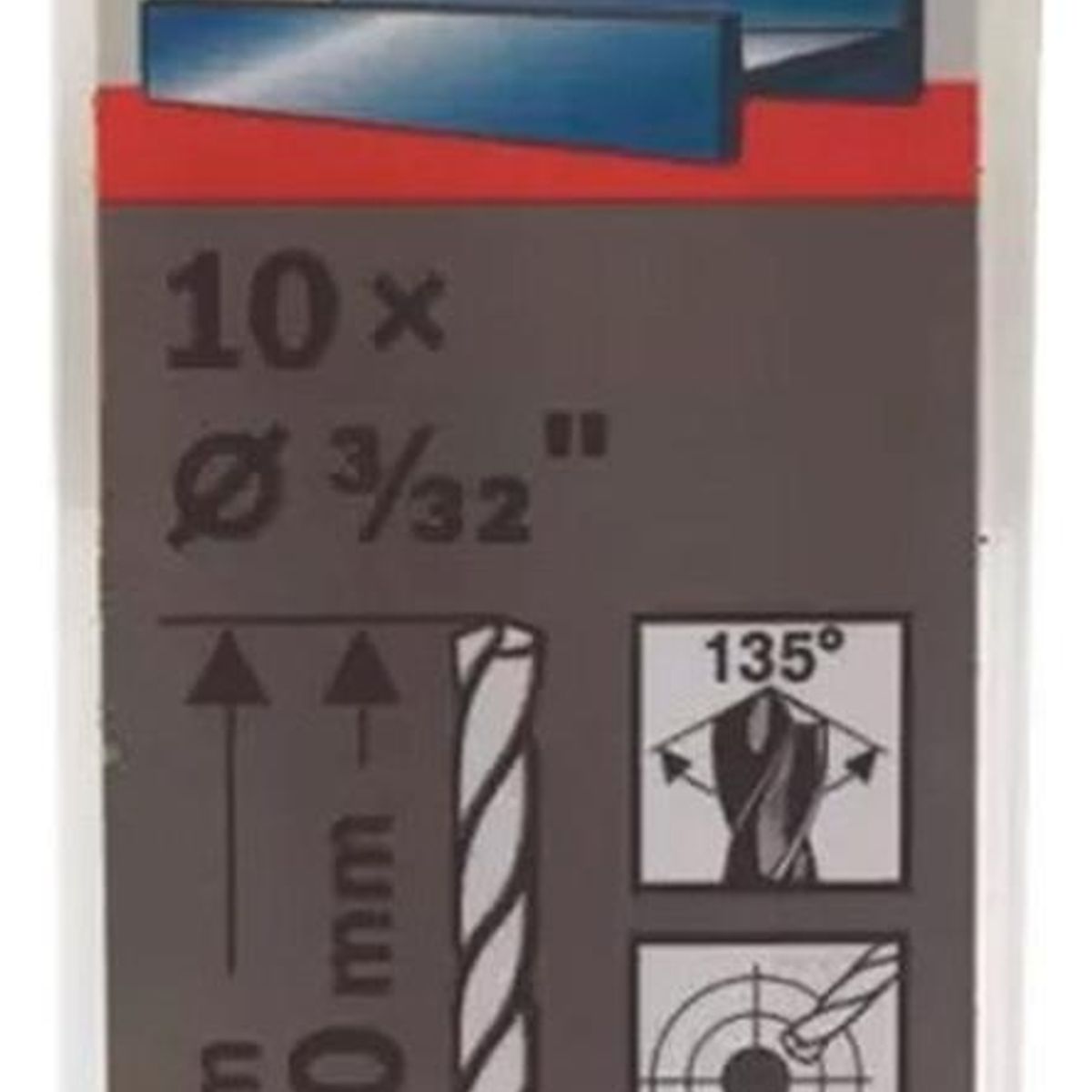 BOSCH - Bosch Broca Metal HSS-G X10U  2.4mm 3/32"