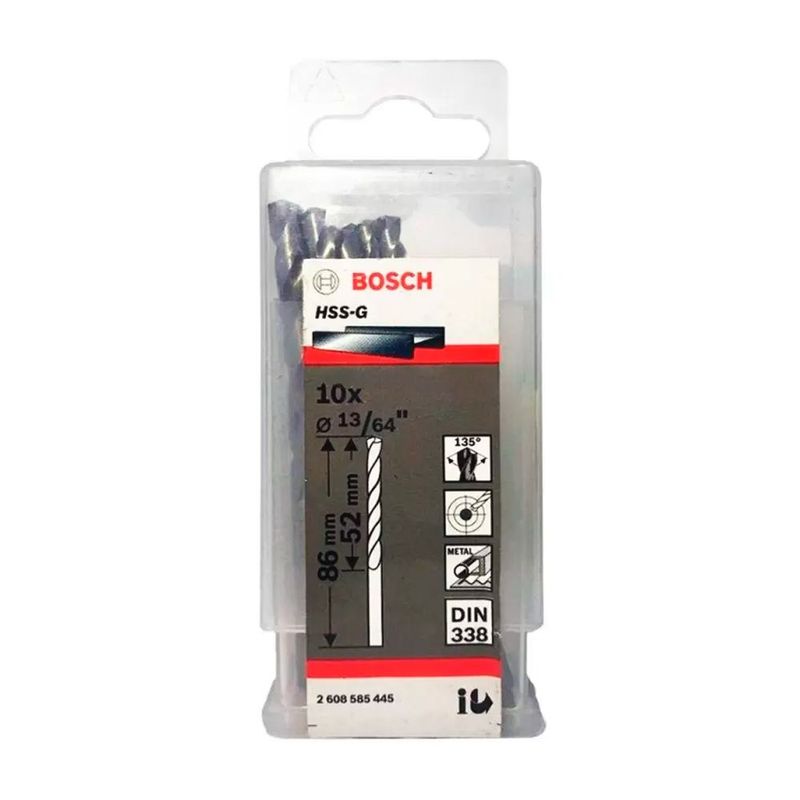 BOSCH - Bosch Broca Metal HSS-G X10U  5.2mm 13/64"