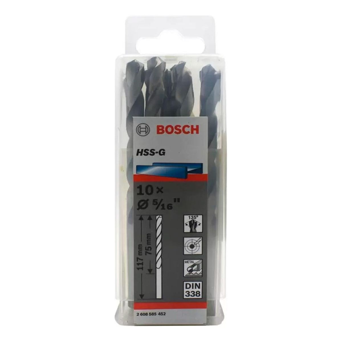 BOSCH - Bosch Broca Metal HSS-G X10U  7.9mm 5/16"