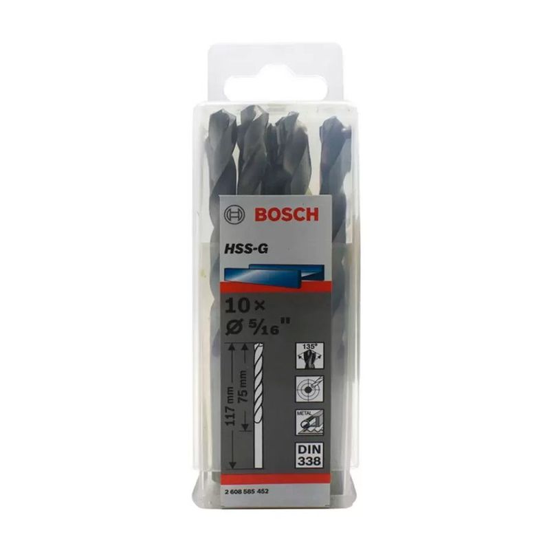 BOSCH - Bosch Broca Metal HSS-G X10U  7.9mm 5/16"