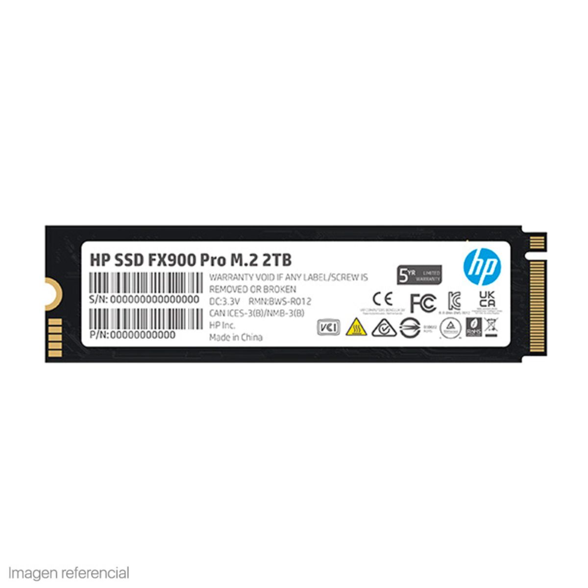 HP - Unidad en estado solido HP FX900 Pro M.2 2280 2TB PCIe Gen4 x4