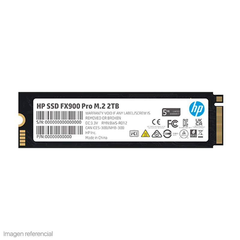 HP - Unidad en estado solido HP FX900 Pro M.2 2280 2TB PCIe Gen4 x4