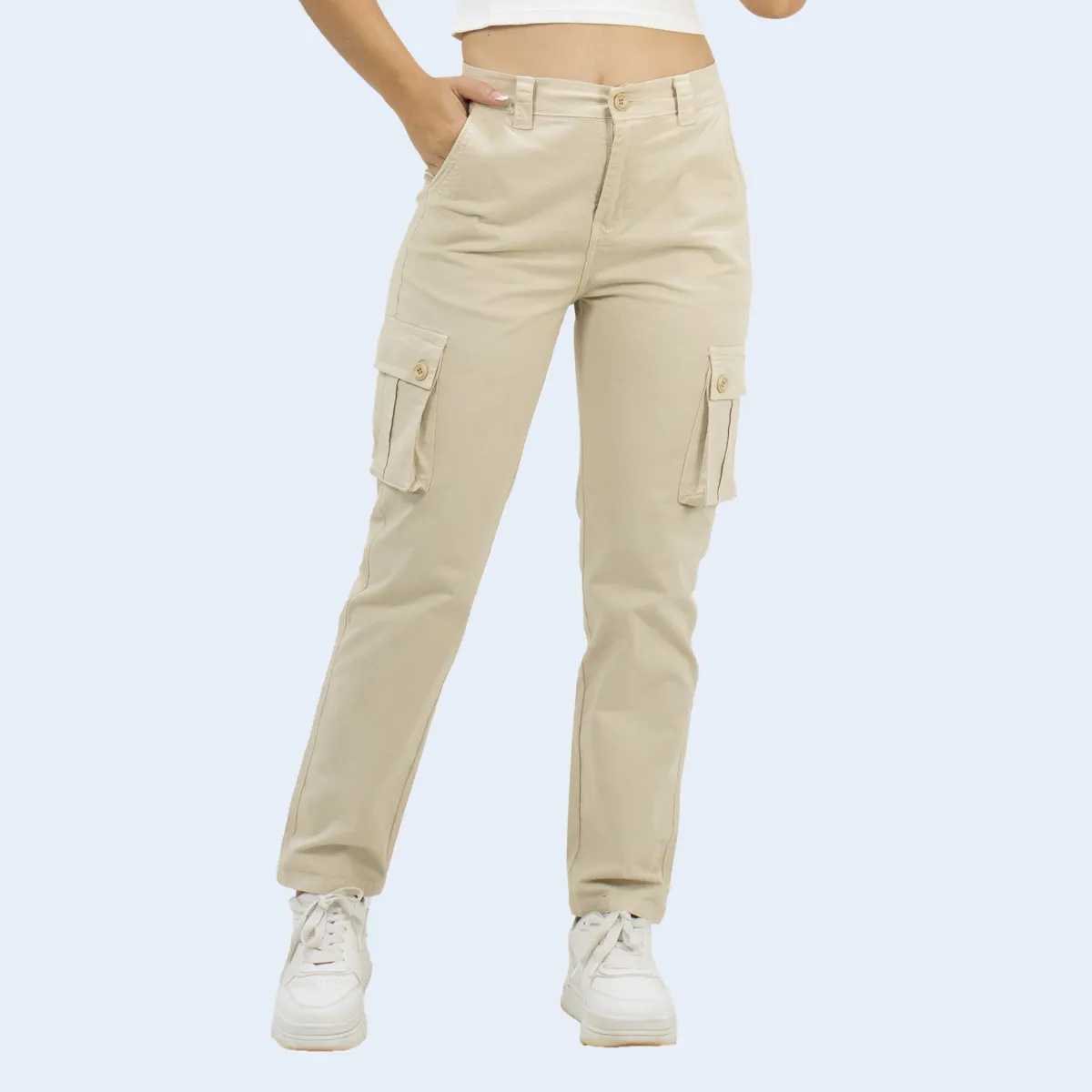 PARADA 111 - PANATALÓN CARGO CINTURA MUJER PARADA111 MARIE