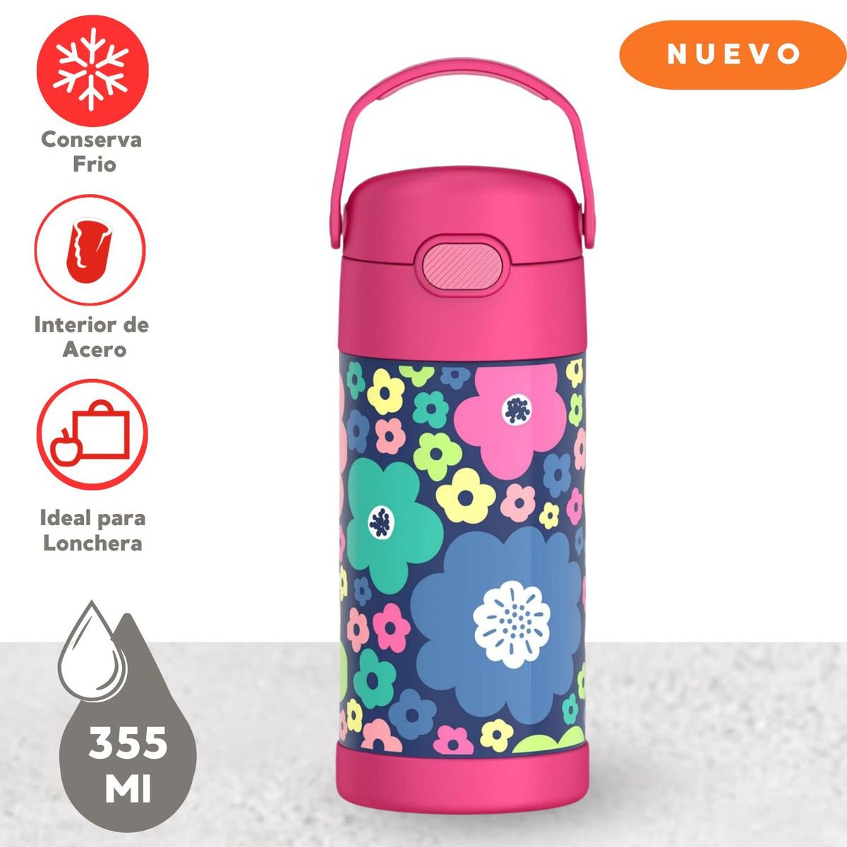 THERMOS - Termo Funtainer Para Niños Flores 355ml