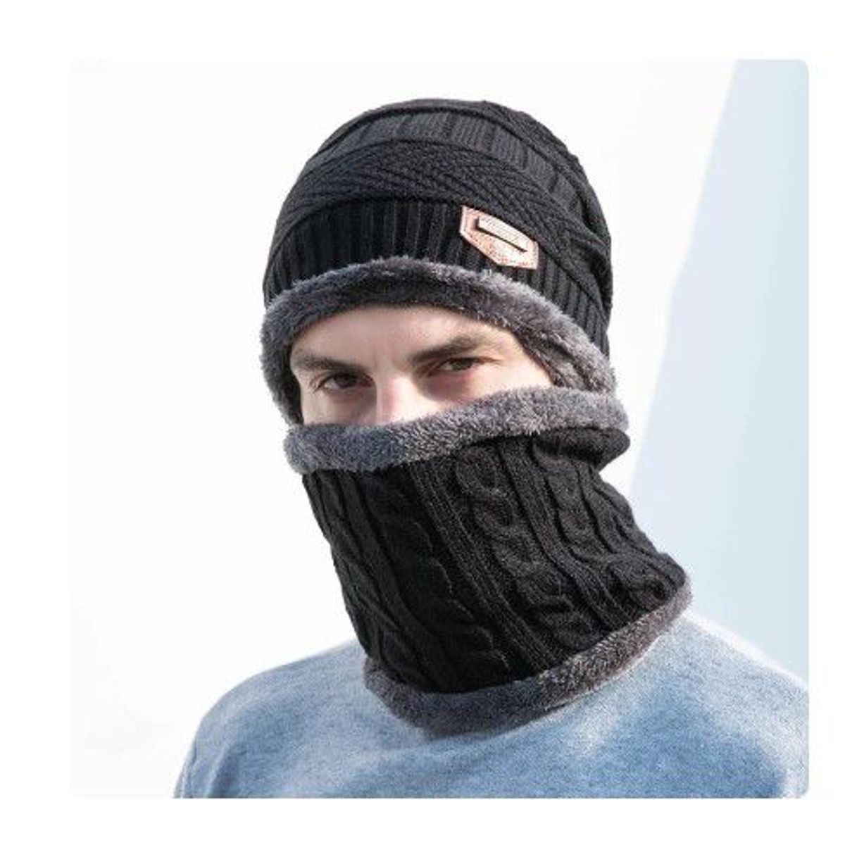 GENERICO - Gorro de Abrigo con Cuellera Super Suave