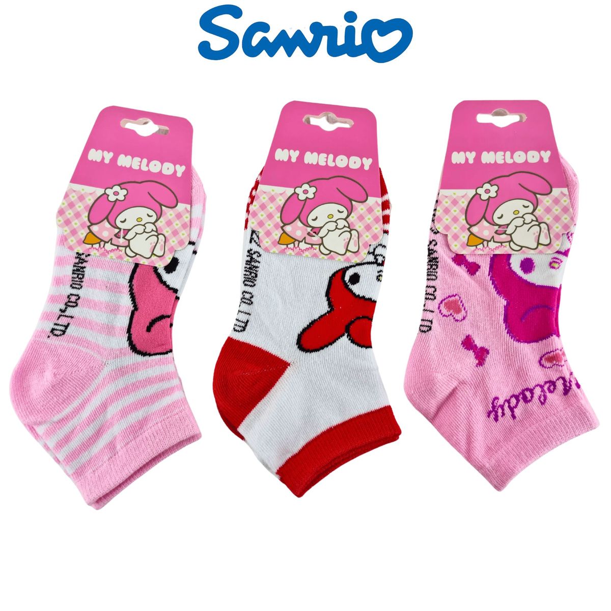 SANRIO - Pack 3 Medias Sanrio Talla 28 a 32 - MY MELODY