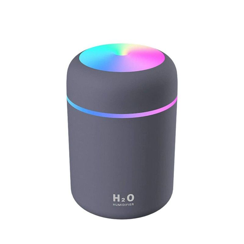 GENERICO - Mini Humidificador H2O Estilo Portátil Silencioso Recargable Plomo