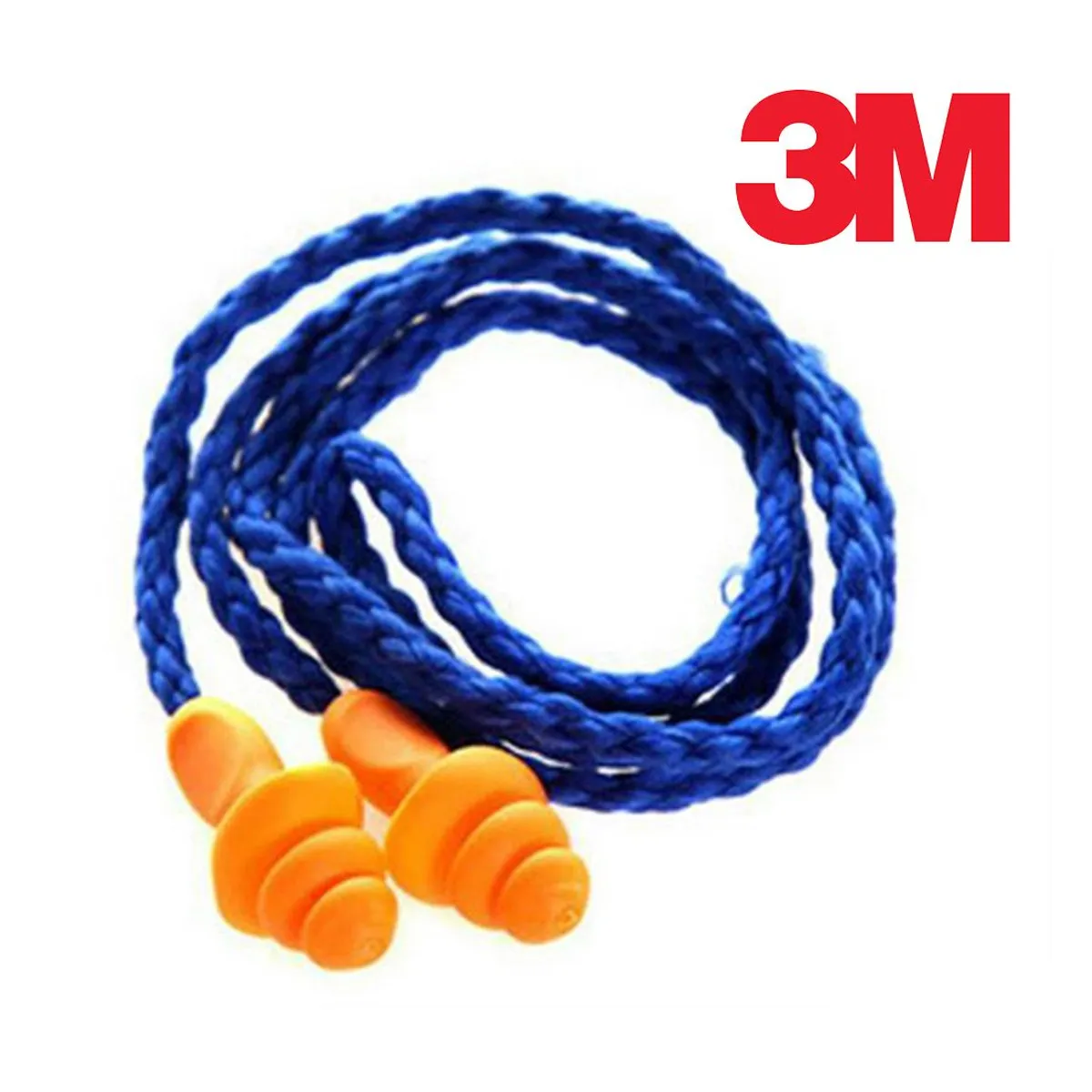 3M - Tapón Reutilizable 1270 con Cordón 24dB en Bolsa x12 Unidades