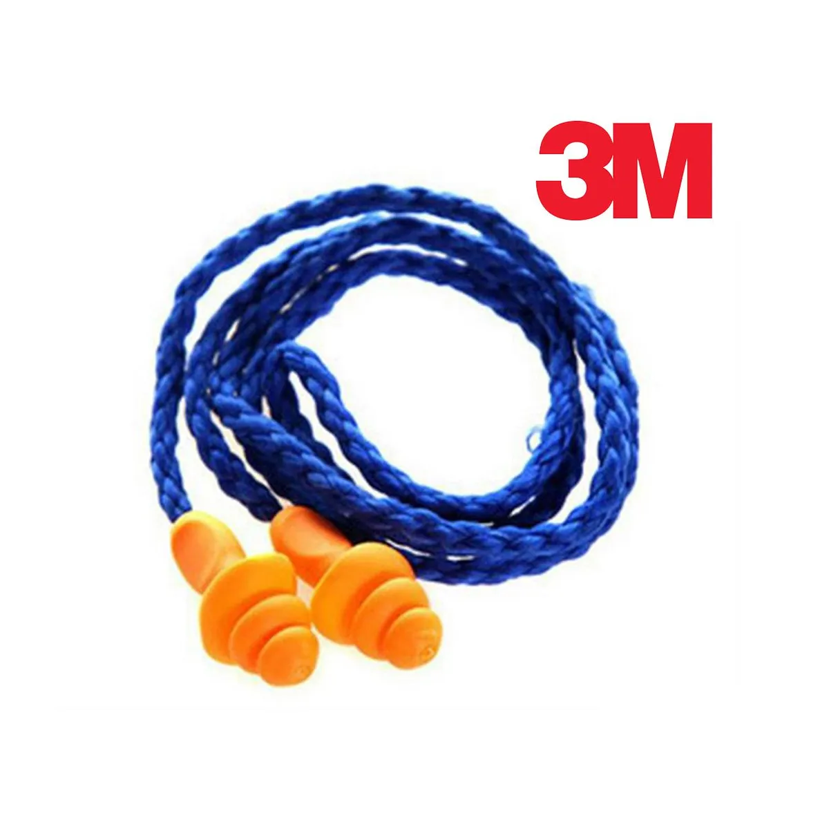 3M - Tapón Reutilizable 1270 con Cordón 24dB en Bolsa x12 Unidades