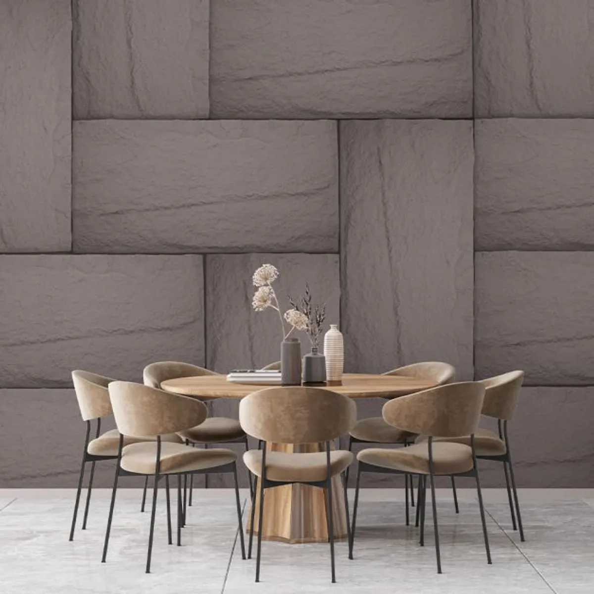 DECORPLAS - Panel De Piedra Cincelada Expreso 600x1200x50mm por Caja de 5 Unidades