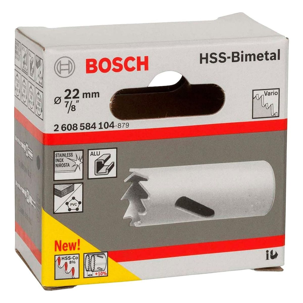 BOSCH - Sierra Bosch Copa Cobaltada Bimetal 22mm 78