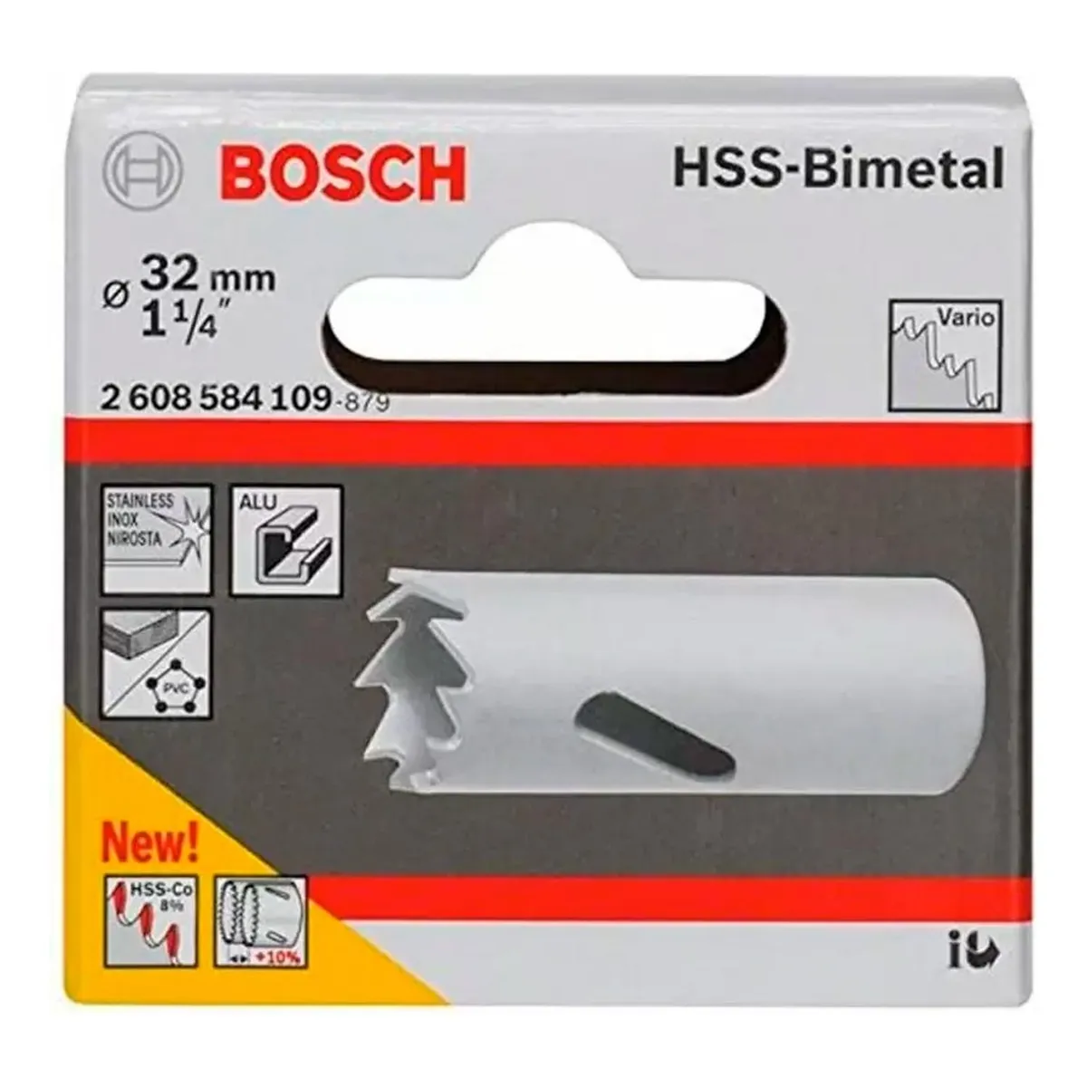 BOSCH - Sierra Bosch Copa Cobaltada Bimetal 32mm 114