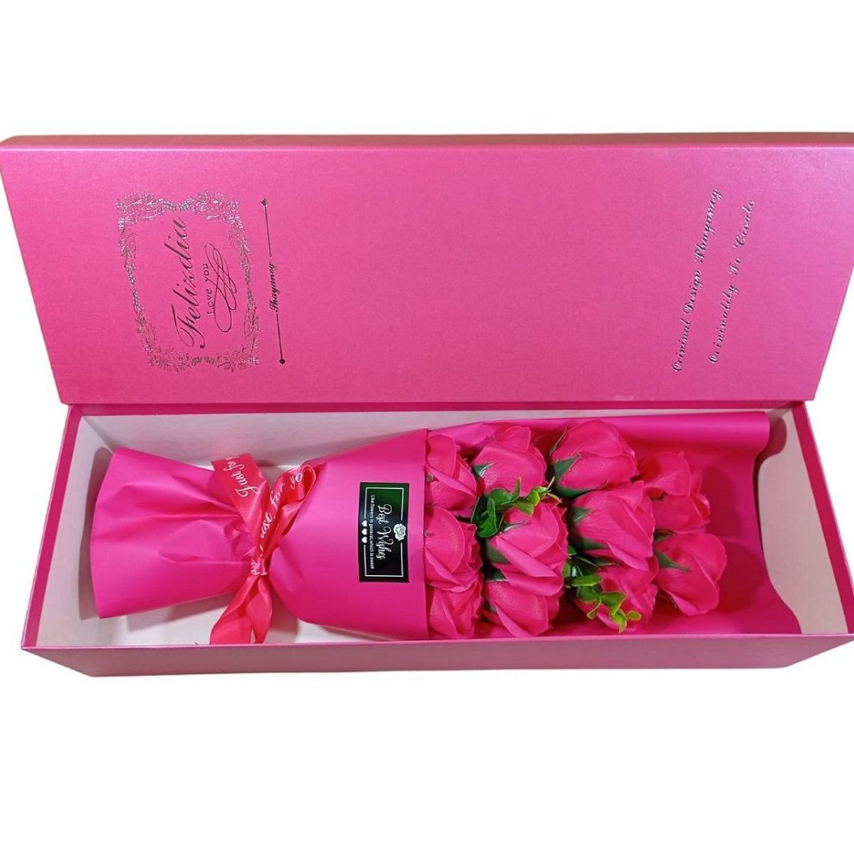 GENERICO - Ramo de rosas artificiales para el día de la madre - Fucsia