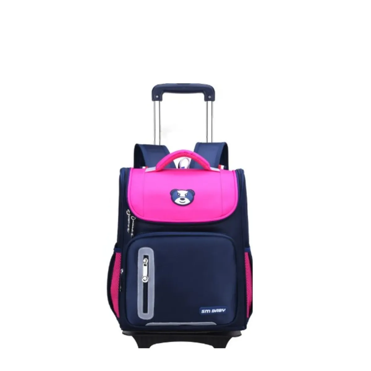 GENERICO - Mochila Escolar para Niños Con Ruedas Modelo Osito Kids