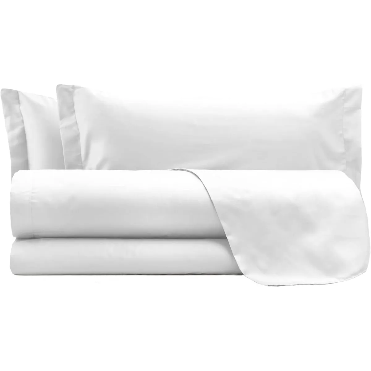 GENERICO - Sabanas De Algodón Bramante plaza y media blanco