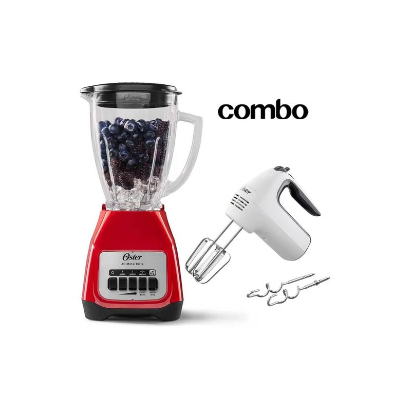 OSTER - Combo Oster Licuadora BLSTKAGRPB  Batidora de Mano