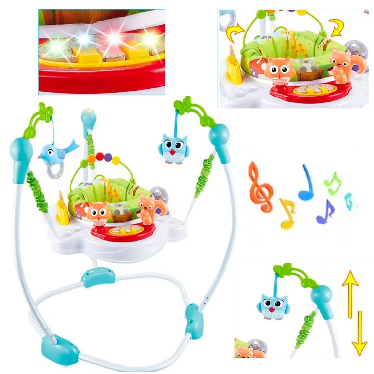 IDEAL - Saltarín Centro de Actividades Gira 360 Luces y Musical -A