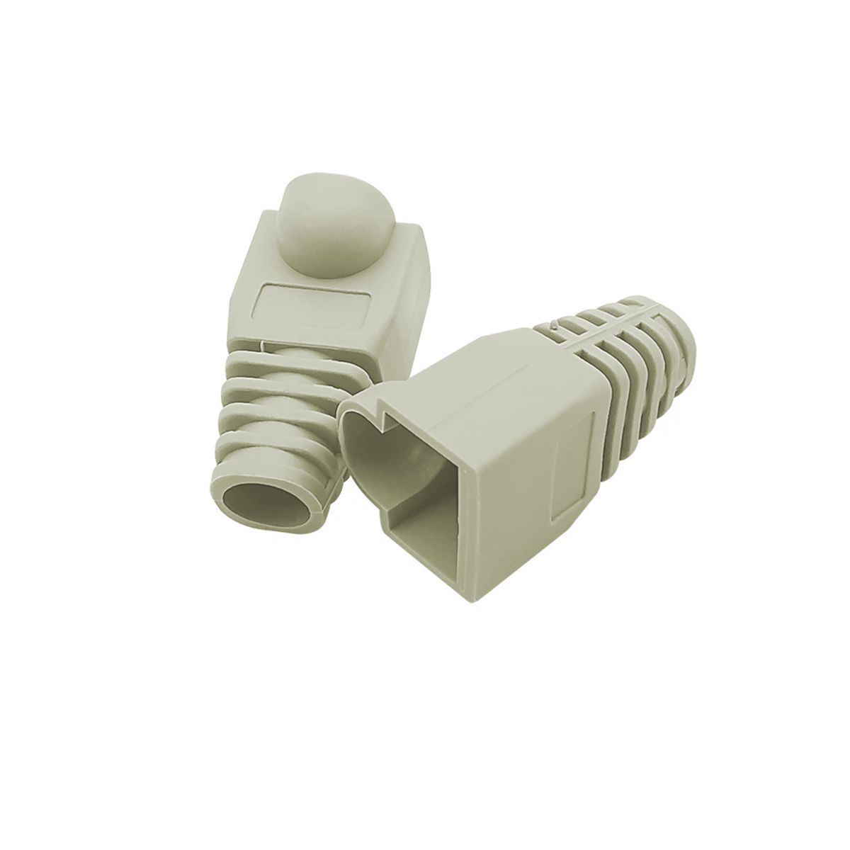 GENERICO - Capuchas Para Conectores Rj45 Bolsa De 100 Unidades Beige