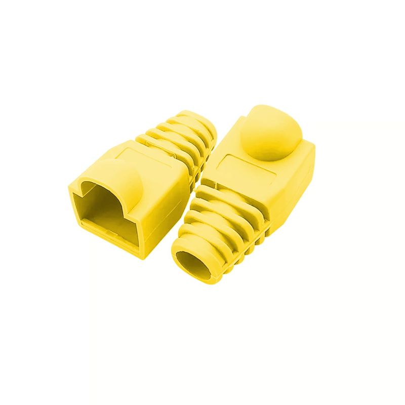 GENERICO - Capuchas Para Conectores Rj45 Bolsa De 100 Unidades Amarillo
