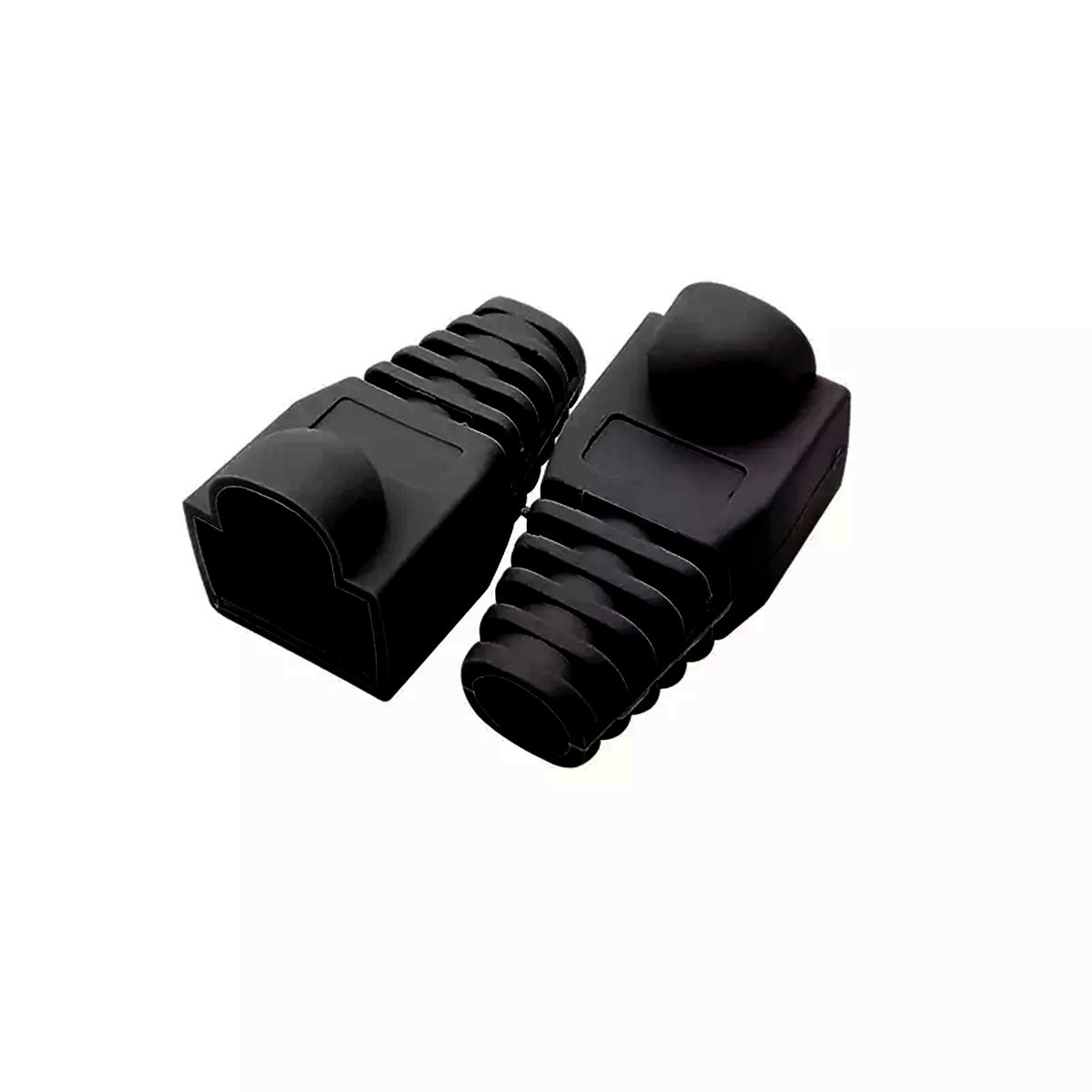 GENERICO - Capuchas Para Conectores Rj45 Bolsa De 100 Unidades Negro