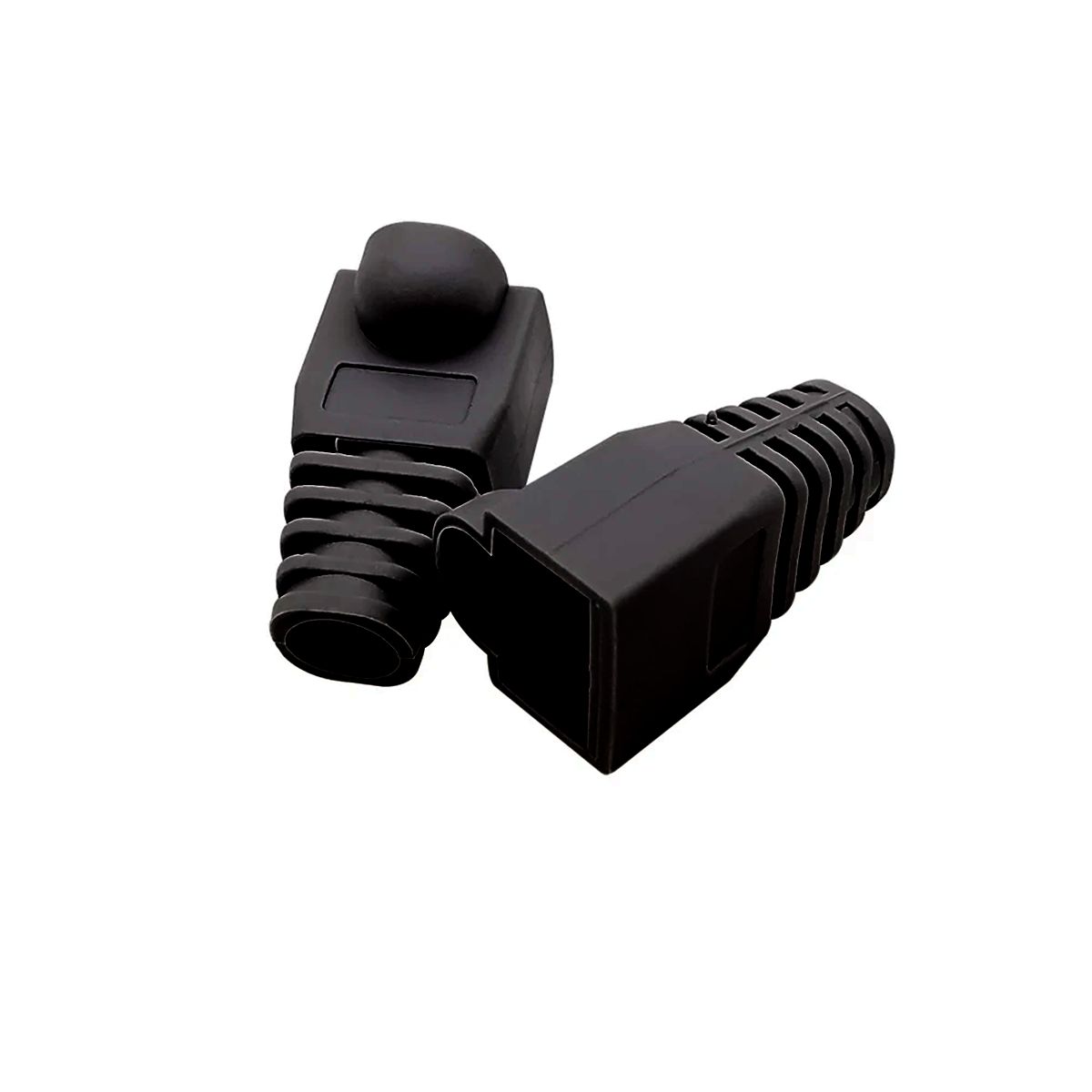 GENERICO - Capuchas Para Conectores Rj45 Bolsa De 100 Unidades Negro