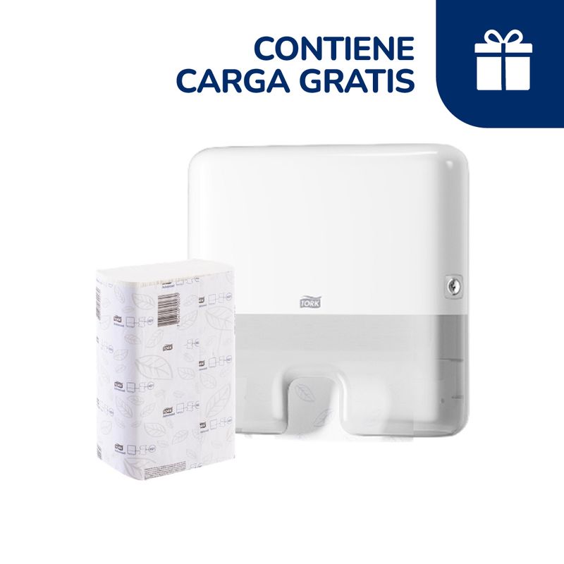 TORK - Dispensador Papel Toalla Interfoliada Tork + Carga Gratis