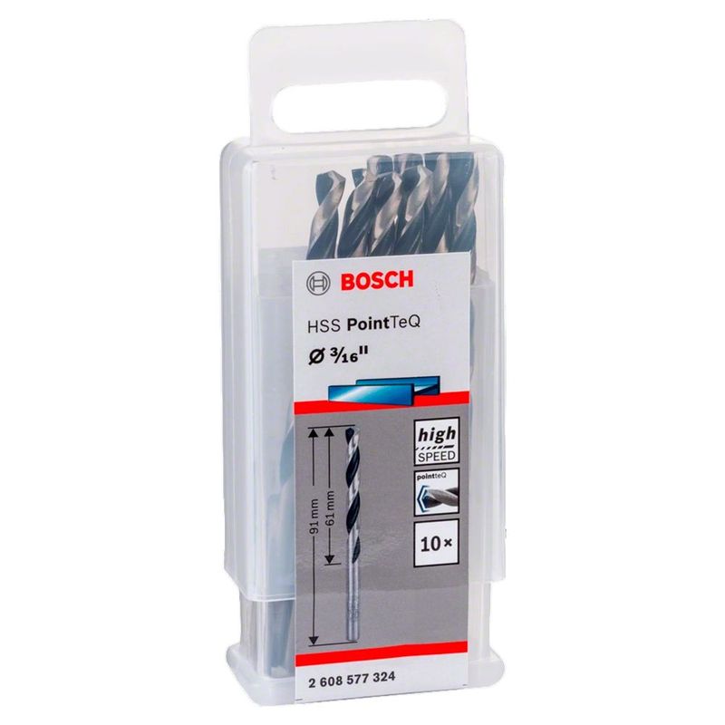 BOSCH - Bosch Broca Metal HSS PointTeQ CjaX10  3/16"