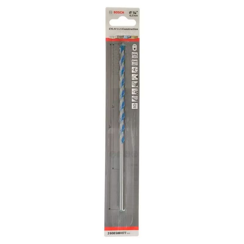 BOSCH - Bosch Broca Multiconstruction CYL-9  1/4"X6"X8"