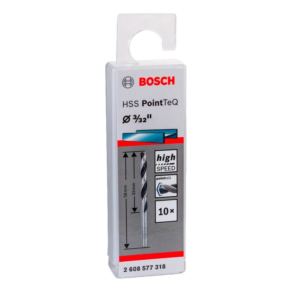 BOSCH - Bosch Broca Metal HSS PointTeQ CjaX10  3/32"