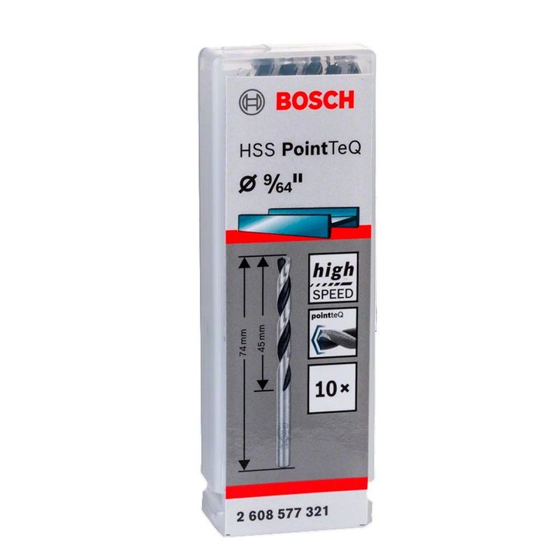 BOSCH - Bosch Broca Metal HSS PointTeQ CjaX10  9/64"