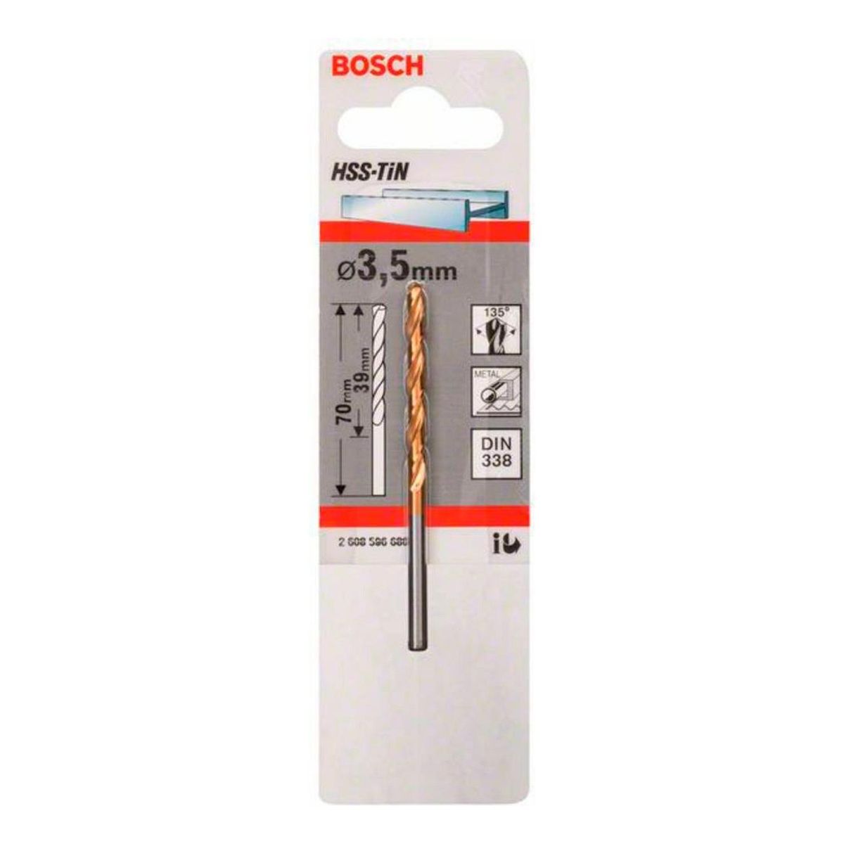 BOSCH - Broca Bosch Hss-Tin  3.5mm