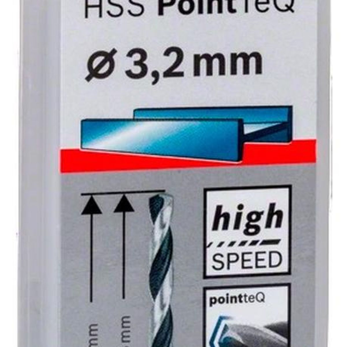 BOSCH - Broca Metal Hss Pointteq Cjax10 3.2Mm